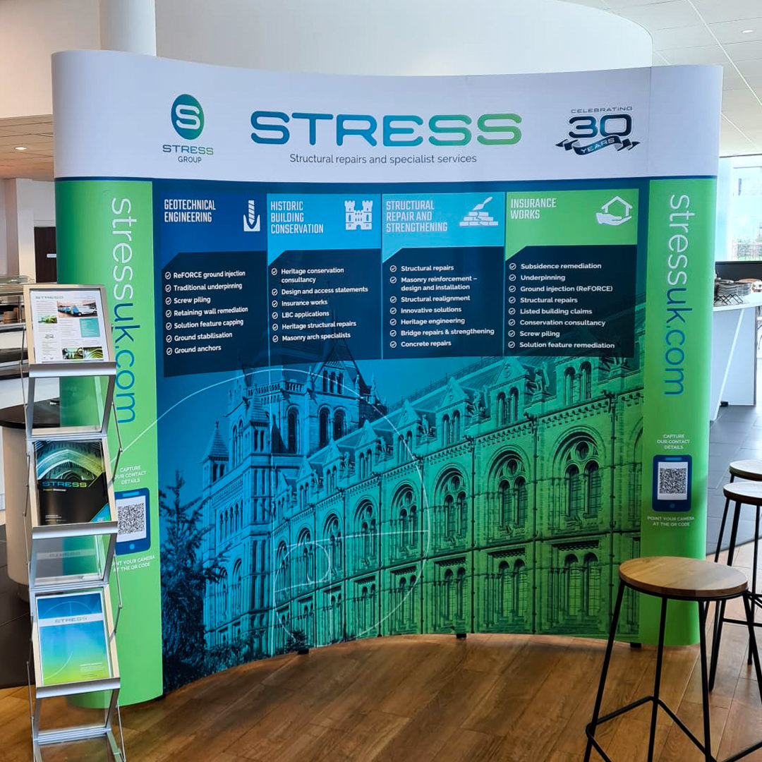 Stress UK’s stand at I Love Claims subsidence event 2024